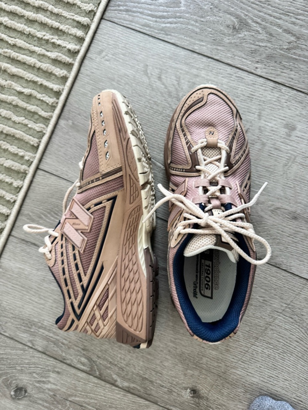 New Balance Women's Blush Pink and Navy 1906R Athletic Sneakers